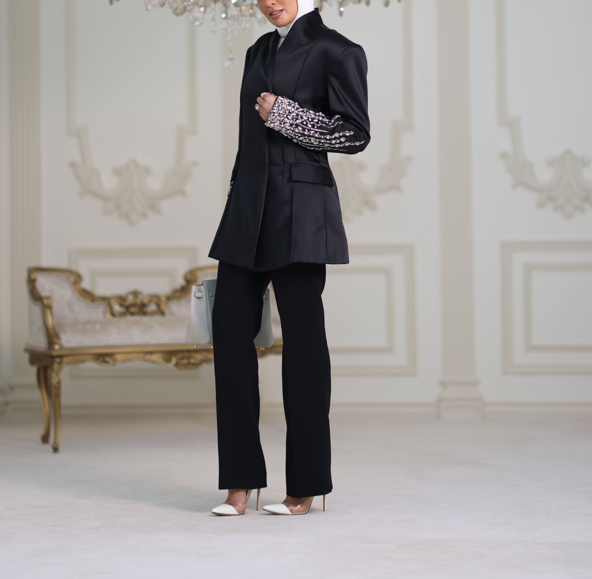 Eid - crystal black blazer