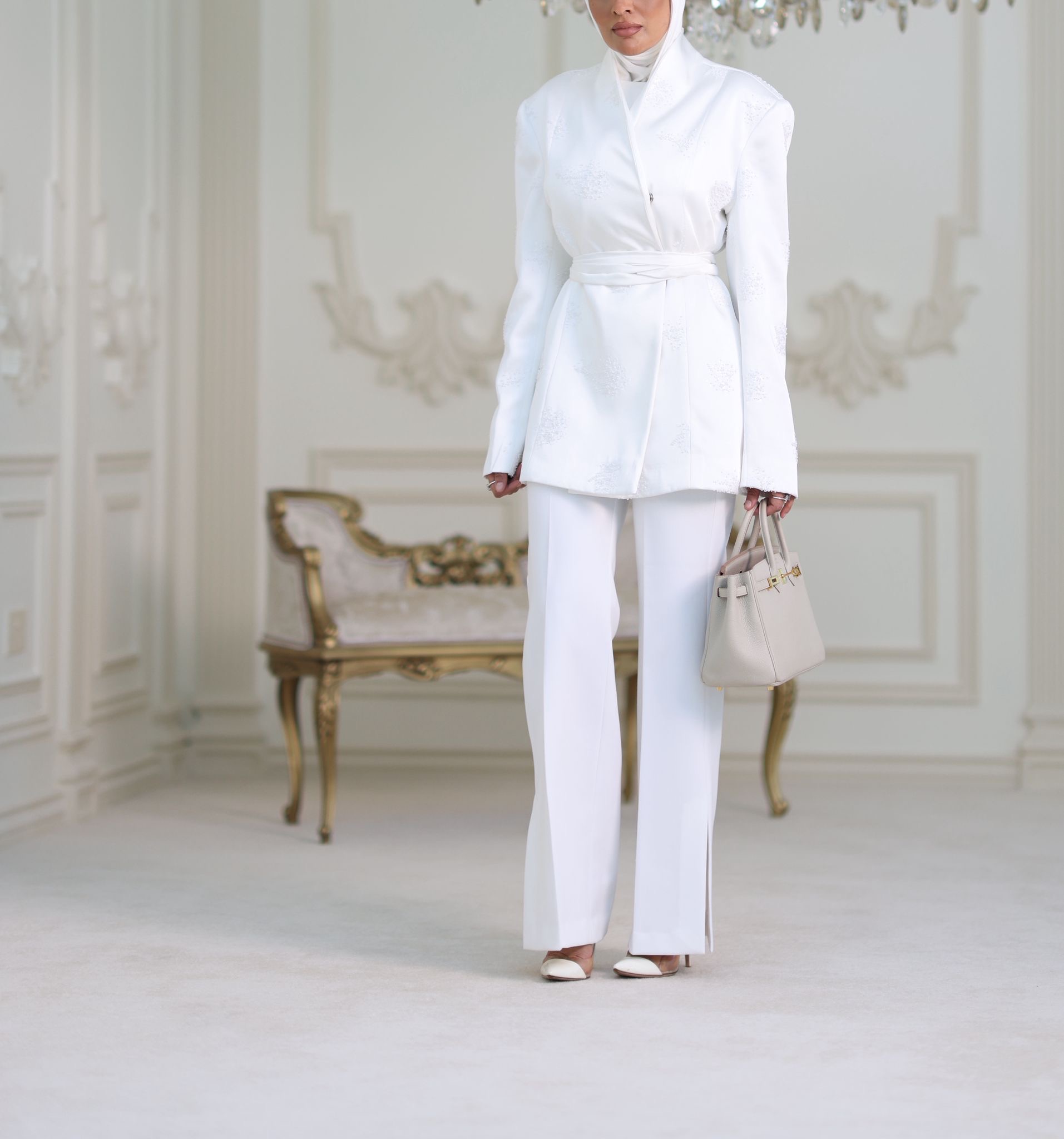 Eid - blazer white - الصورة 5