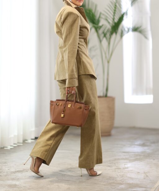 Alternative view of Camel  set ( jacket + pants )